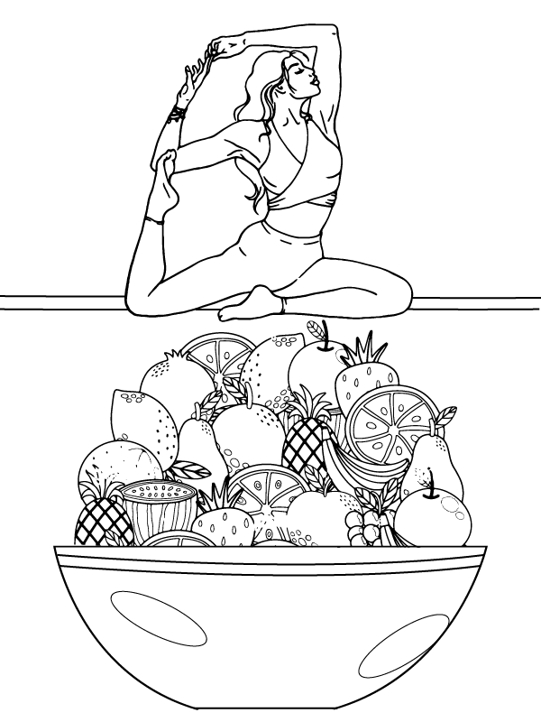 Dibujo de Enjoyable Vegan Coloring Design para Colorear