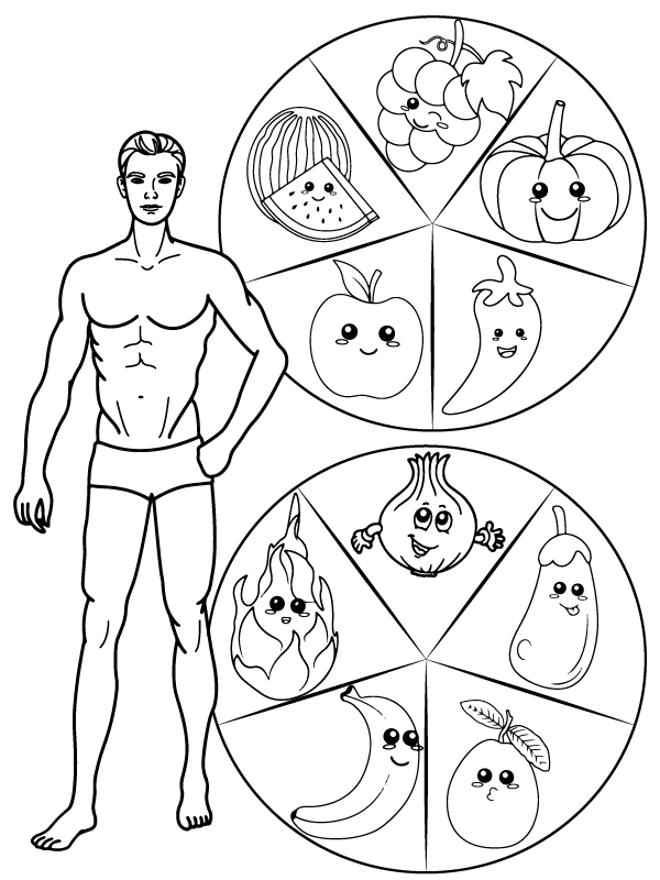Dibujo de Free Vegan Coloring Sheet para Colorear