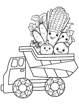 Dibujo de Printable Vegan Coloring Activity para Colorear