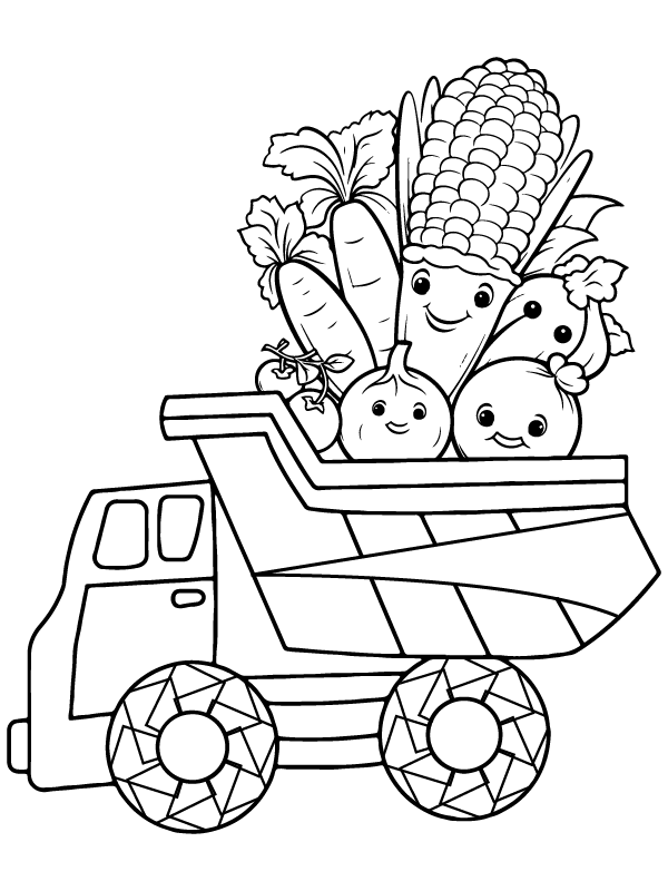 Dibujo de Printable Vegan Coloring Activity para Colorear
