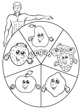Dibujo de Vegan Coloring Printable para Colorear