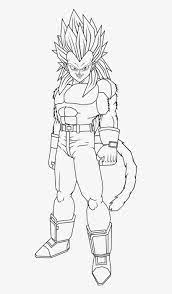 Dibujo de Vegeta Ssj4 para Colorear