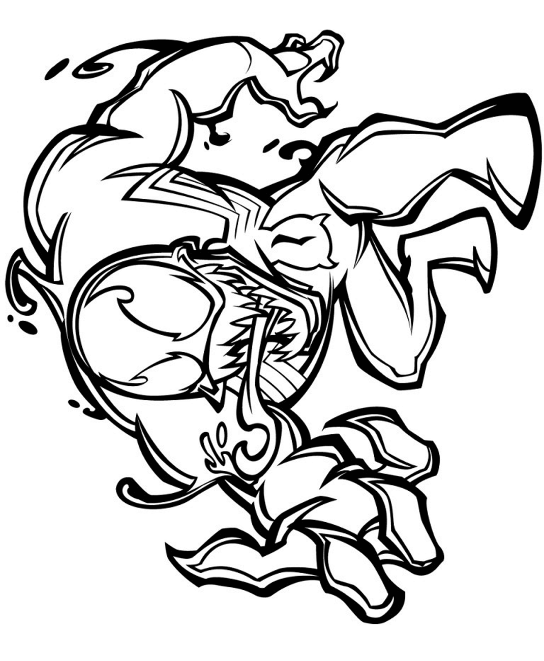 Dibujo de Venom de Marvel para Colorear