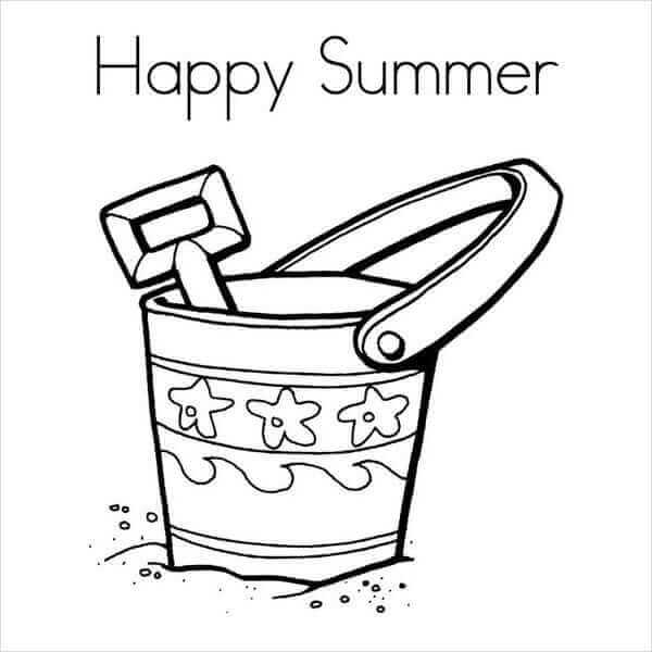 Dibujo de Feliz Verano para Colorear