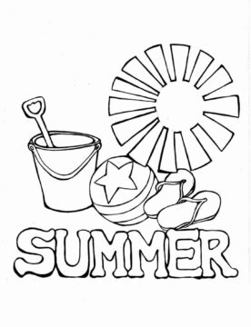Dibujo de Verano 1 para Colorear