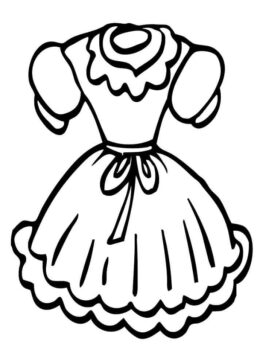Dibujo de Vestido de bebé para Colorear