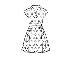 Dibujo de Vestido Muse para Colorear