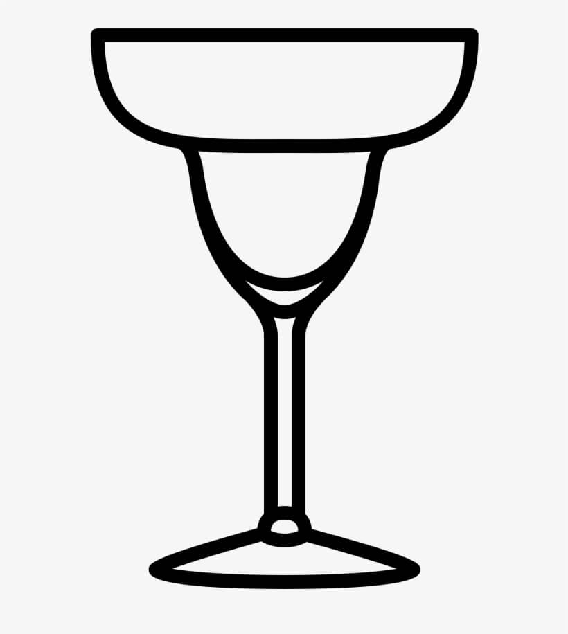 Dibujo de Margarita Vaso para Colorear