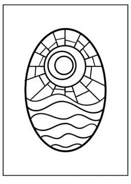 Dibujo de Vitral para Colorear