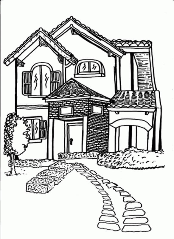 Dibujo de Villa para Colorear