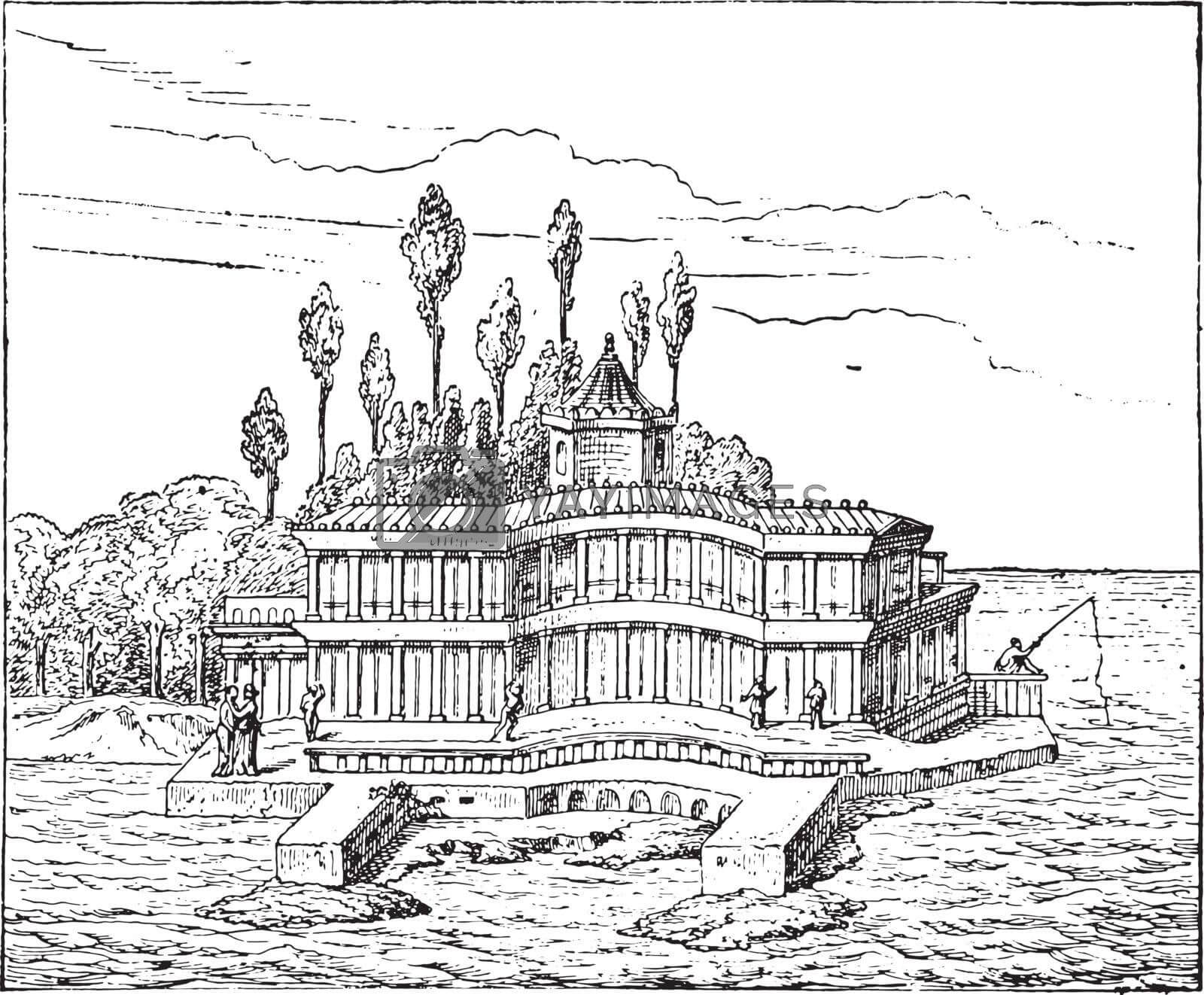 Dibujo de Roman Villa para Colorear