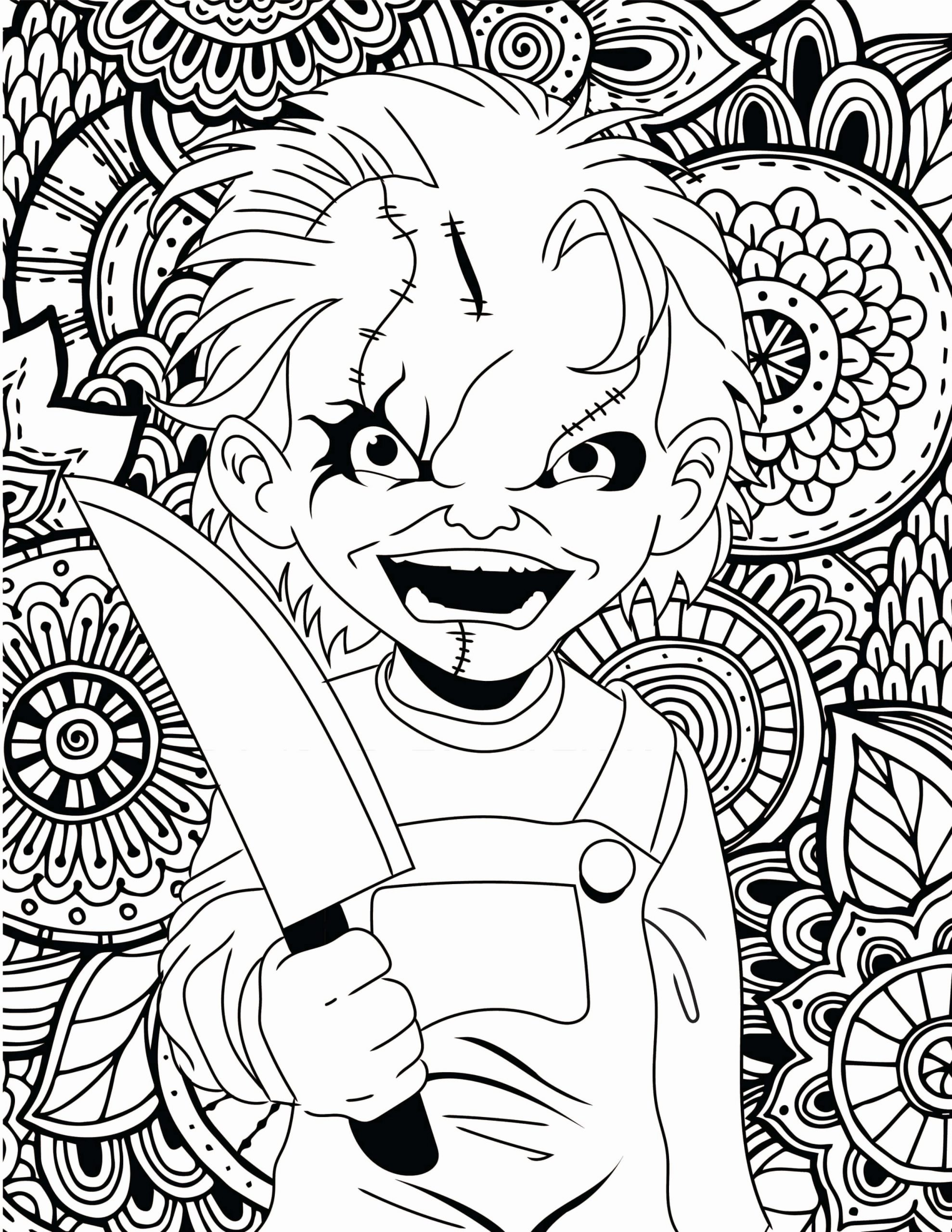 Dibujo de Chucky Malvada para Colorear