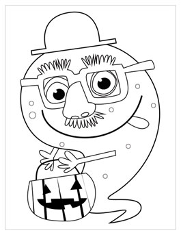 Dibujo de Un Fantasma Anciano para Colorear