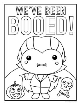 Dibujo de Vampiro Lindo para Colorear