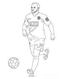 Dibujo de Wayne Rooney Corriendo para Colorear
