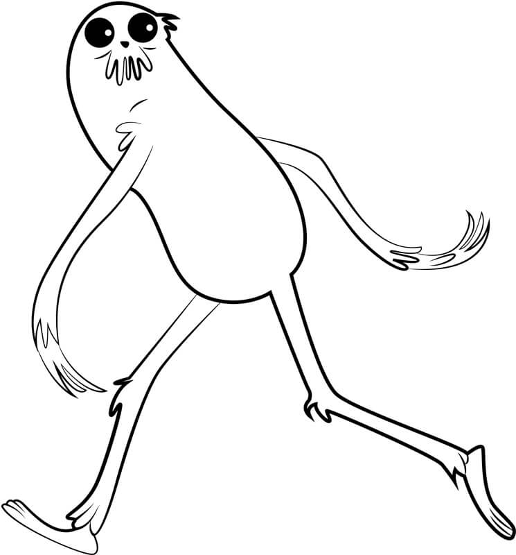 Dibujo de Charlie Caminando para Colorear