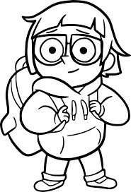 Dibujo de Chloe Park Sonriendo para Colorear