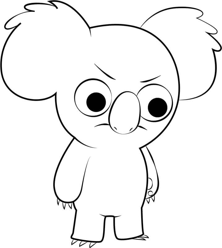 Dibujo de Enojado Nom Nom para Colorear