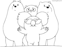 Dibujo de Genial Nom Nom y Tres Osos para Colorear
