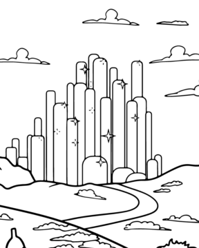 Dibujo de Emerald City Coloring Page para Colorear