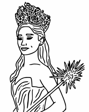 Dibujo de Glinda Coloring Page para Colorear