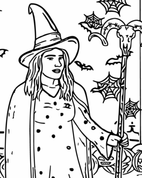 Dibujo de Wicked Fan Art Coloring Page para Colorear