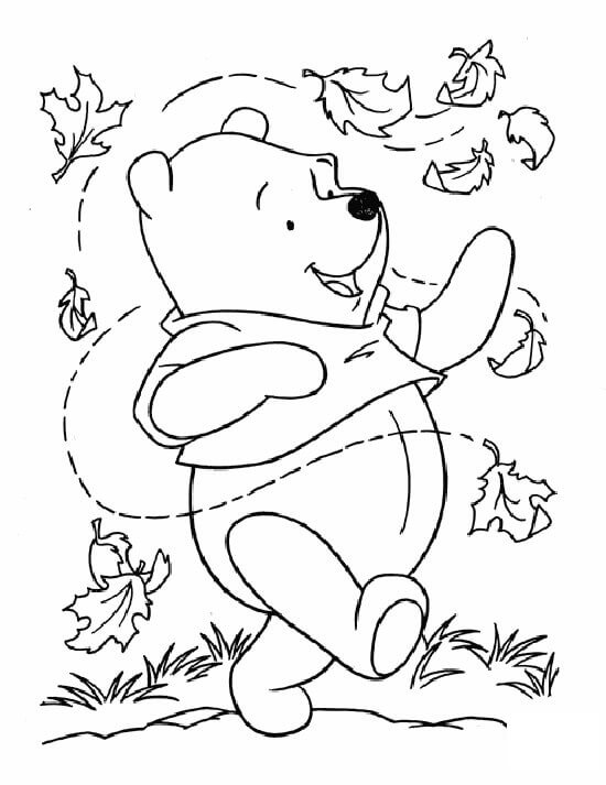 Dibujo de Gran Winnie de Pooh para Colorear