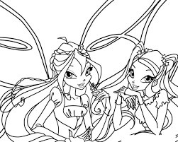 Dibujo de Bloom y Stella para Colorear