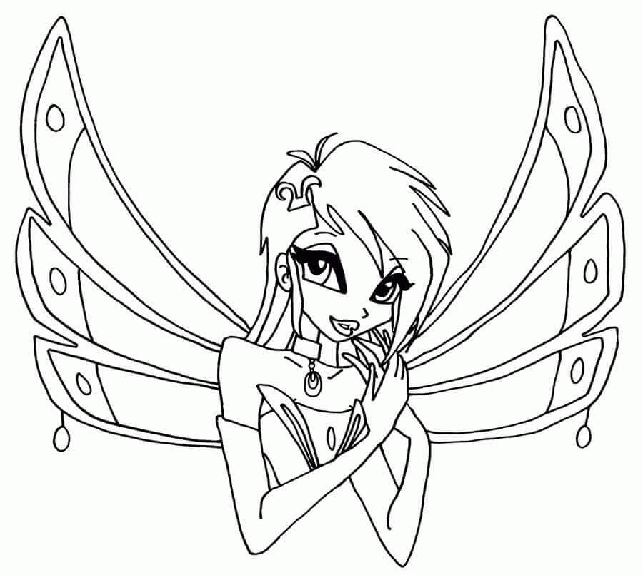 Dibujo de Enchantix Enchantix de Winx Club para Colorear