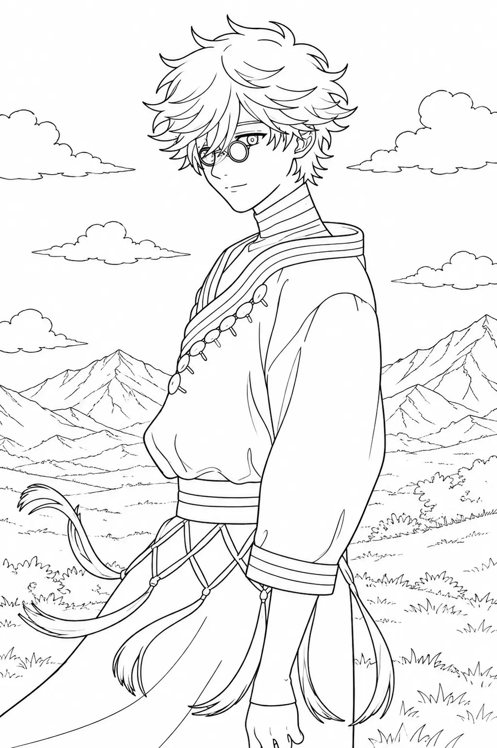 Dibujo de Custas de Witch Hat Atelier página para Colorear