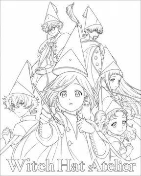 Dibujo de Witch Hat Atelier Dibujos para Colorear