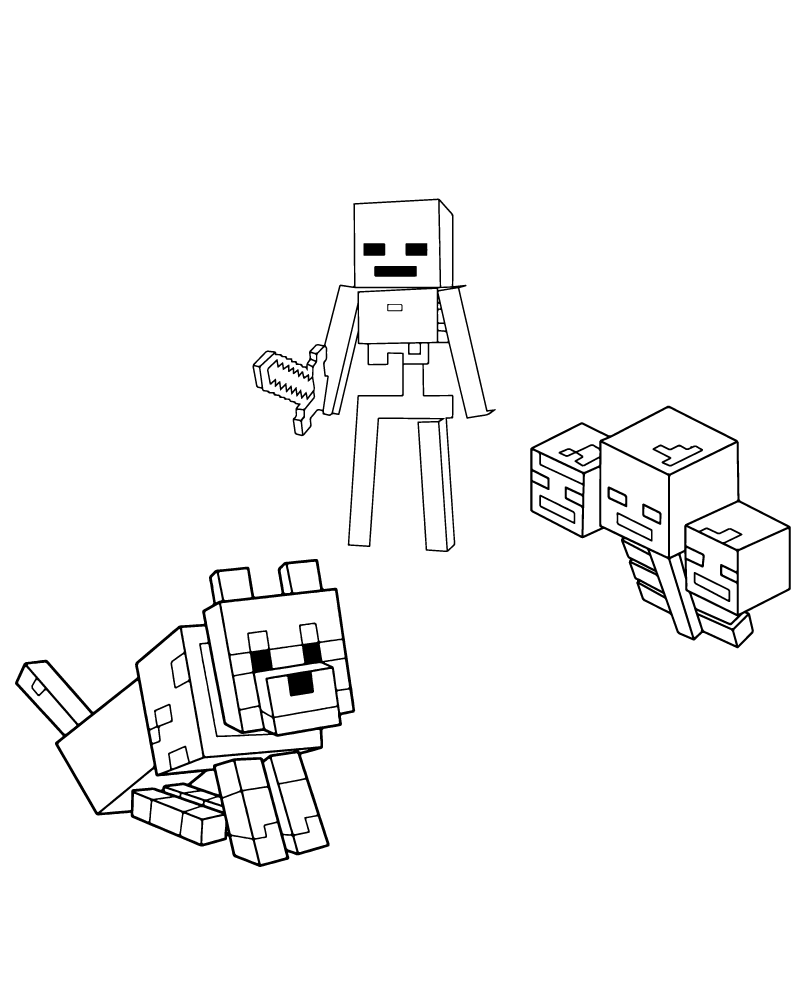 Dibujo de Wither Storm Battle Scene Coloring Page para Colorear