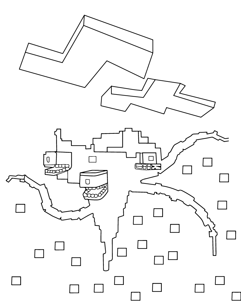 Dibujo de Wither Storm Boss Coloring Page para Colorear