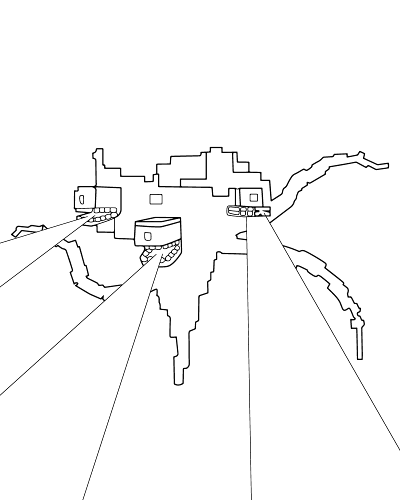 Dibujo de Wither Storm Coloring Page para Colorear