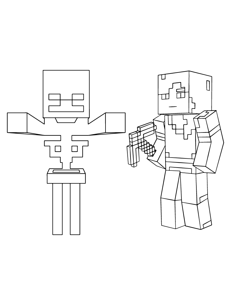 Dibujo de Wither Storm In Minecraft Story Mode Coloring Page para Colorear