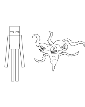 Dibujo de Wither Storm Transformation Coloring Page para Colorear