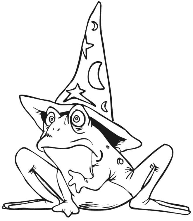 Dibujo de Mago de la Rana para Colorear
