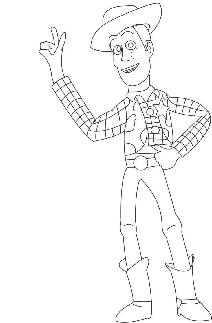 Dibujo de Woody para Colorear