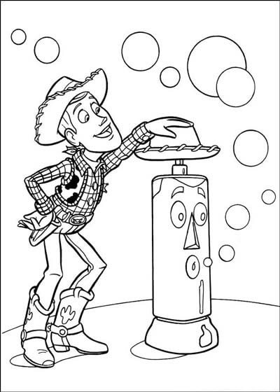 Dibujo de Gran Woody y Amigo para Colorear
