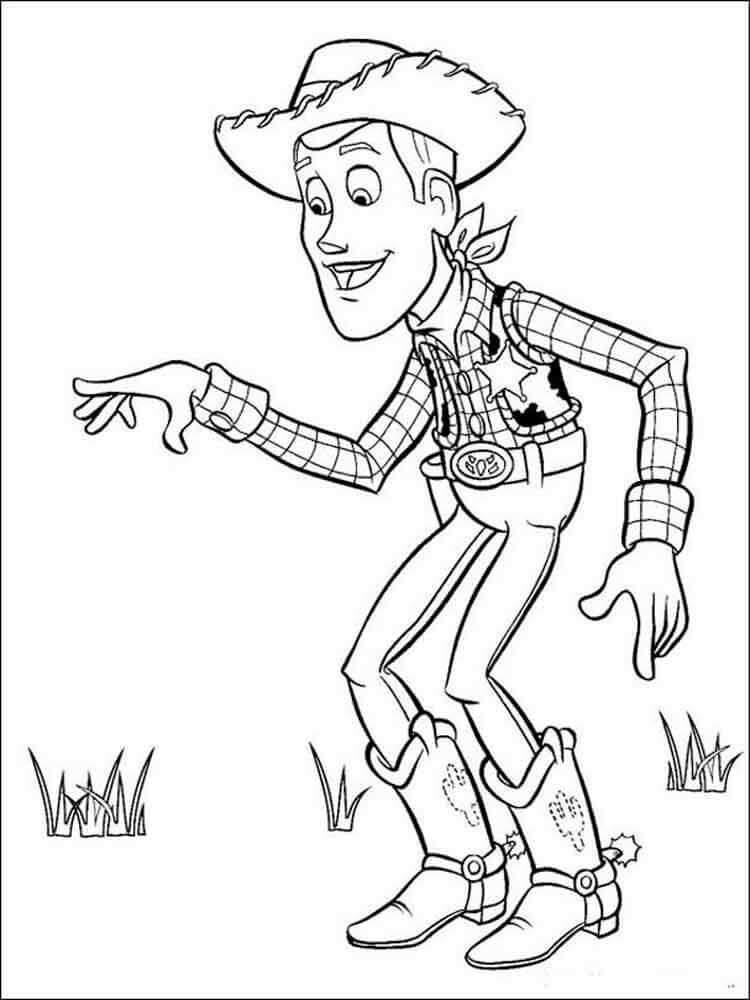 Dibujo de Woody Normal para Colorear