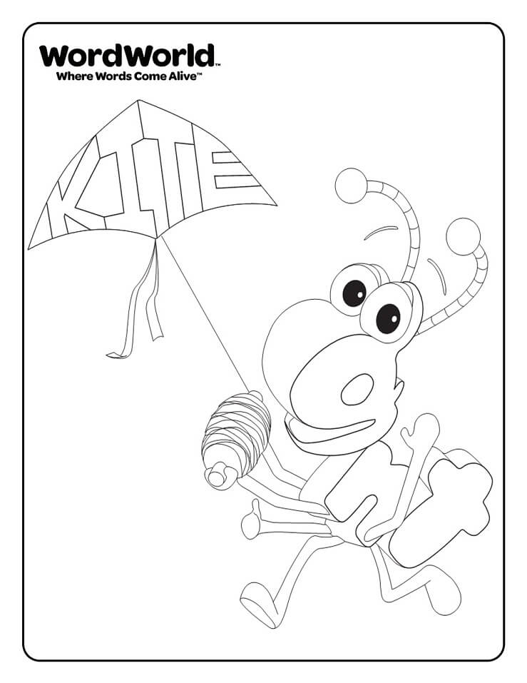 Dibujo de Hormigas Voladoras para Colorear