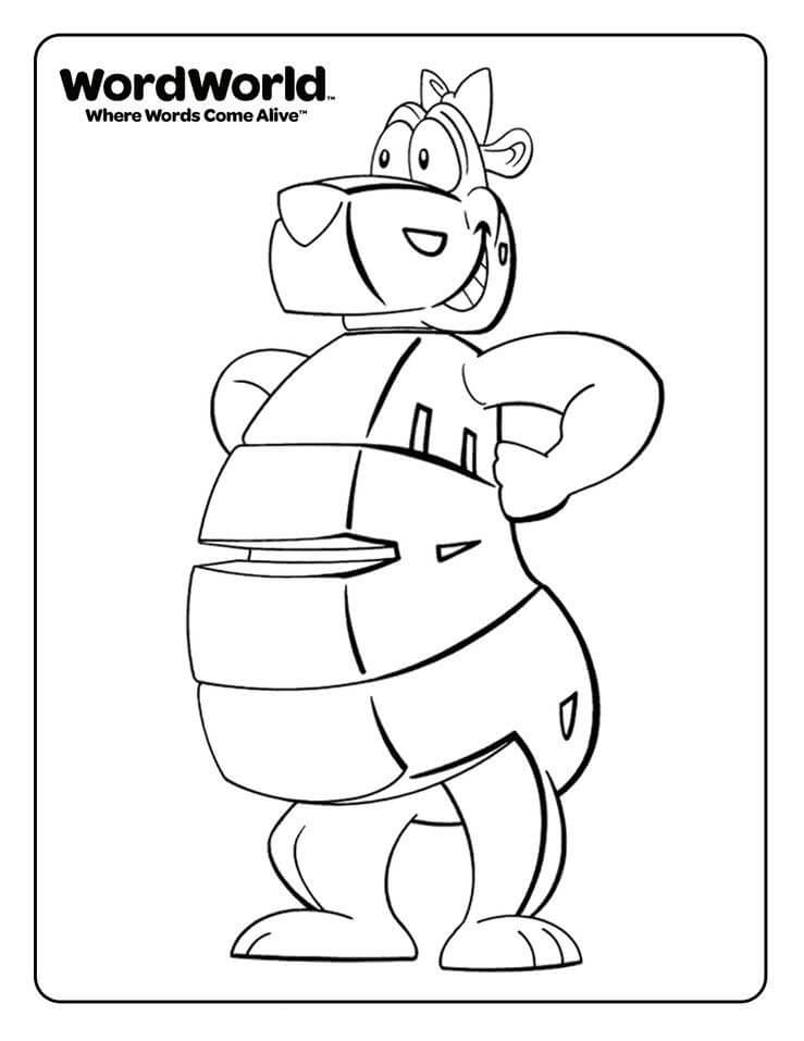 Dibujo de Oso Sonriendo para Colorear