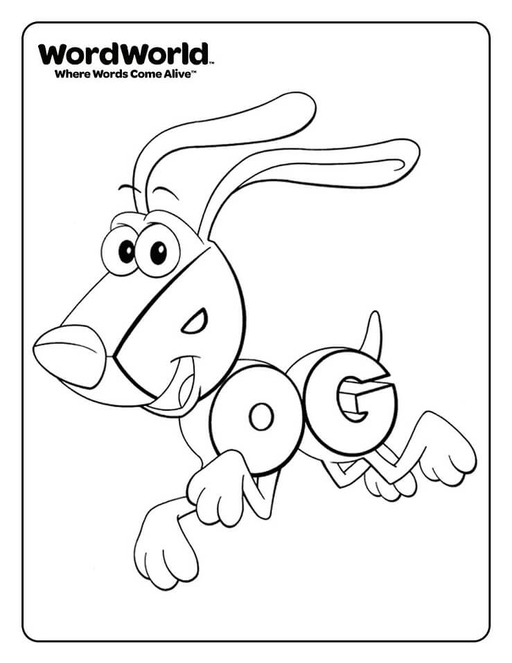 Dibujo de Perro Corriendo para Colorear