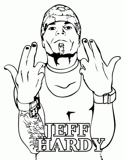 Dibujo de Jeff Hardy para Colorear