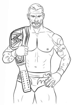 Dibujo de Randy Orton para Colorear