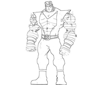 Dibujo de Hombre de Hierro de X Men para Colorear