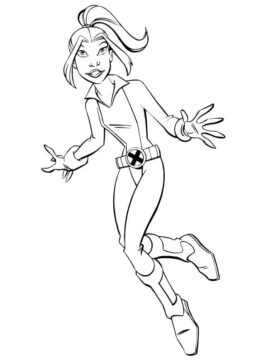 Dibujo de Miembro X Men para Colorear