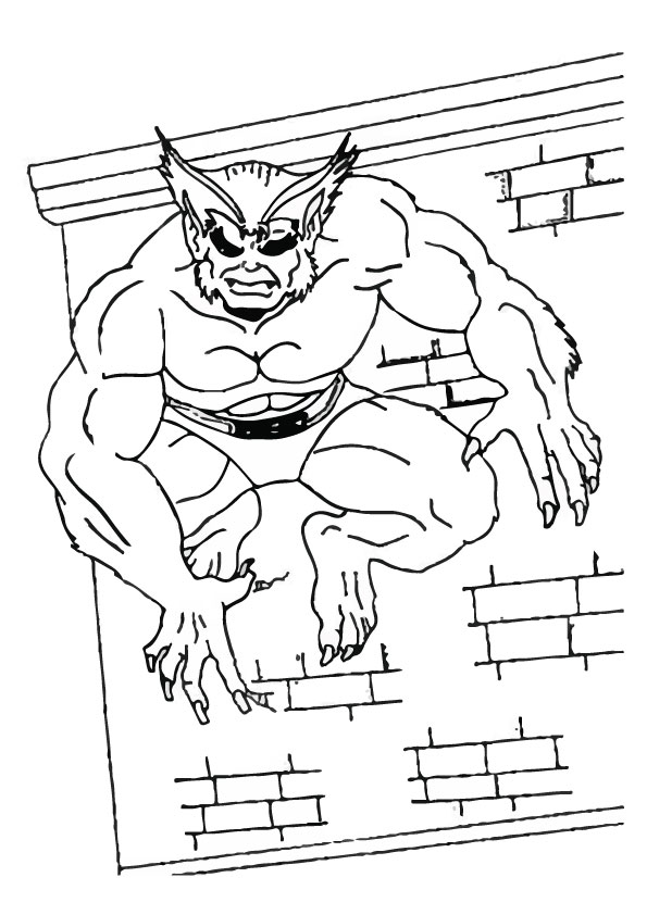 Dibujo de Bestia X Hombres para Colorear