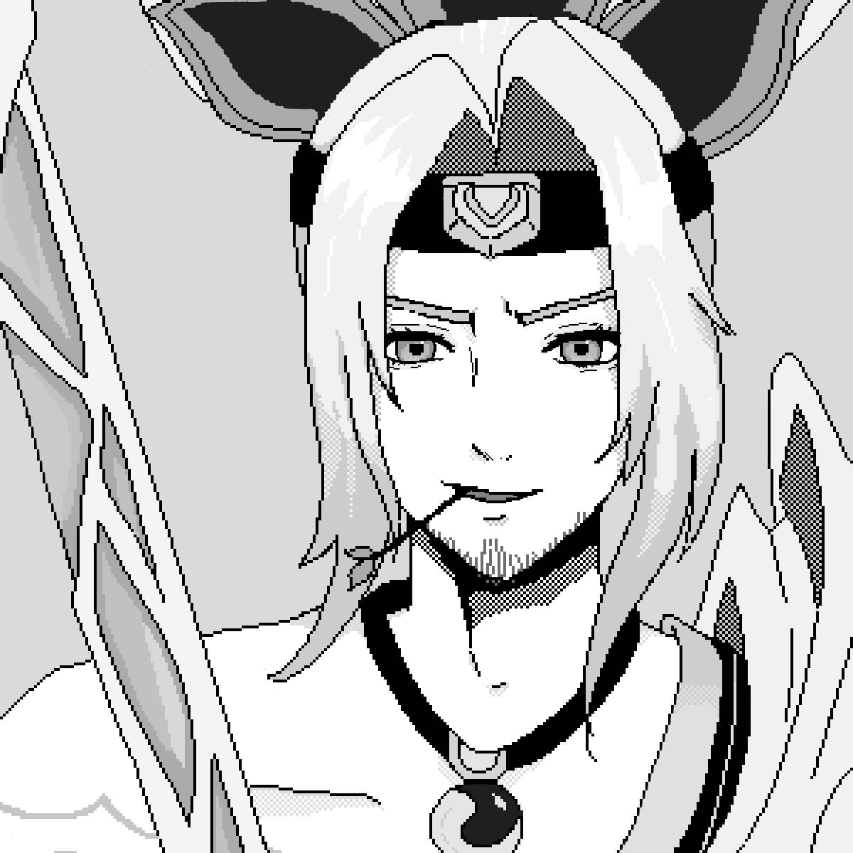 Dibujo de Cara de Yasuo para Colorear