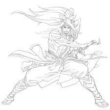 Dibujo de Yasuo Sonriendo para Colorear